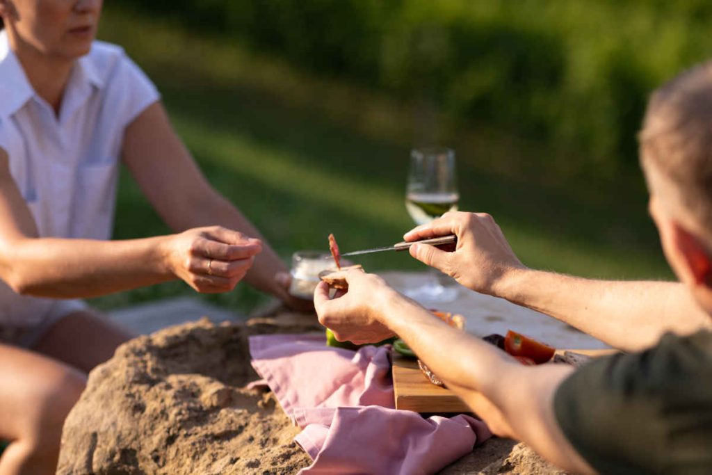 Picknick im Weingarten in der Südsteiermark