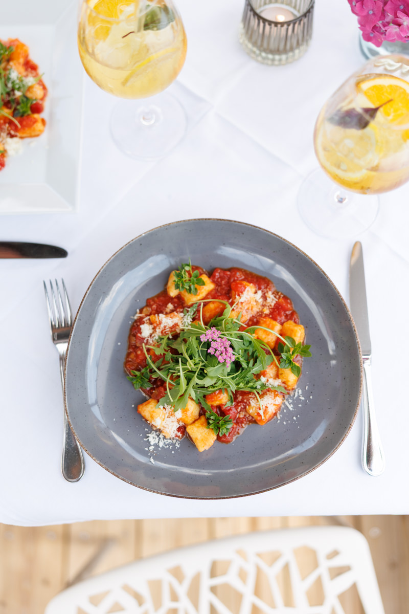 Gnocchi mit Tomatensauce im Restaurant Hotel Weinlandhof Gamlitz