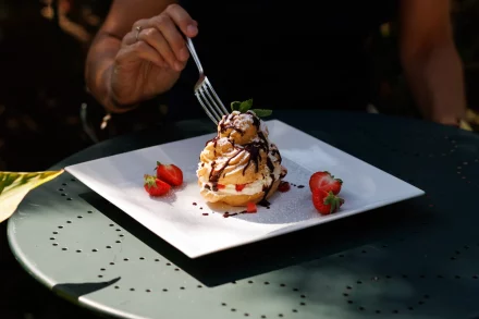 Ein Brandteigkrapferl