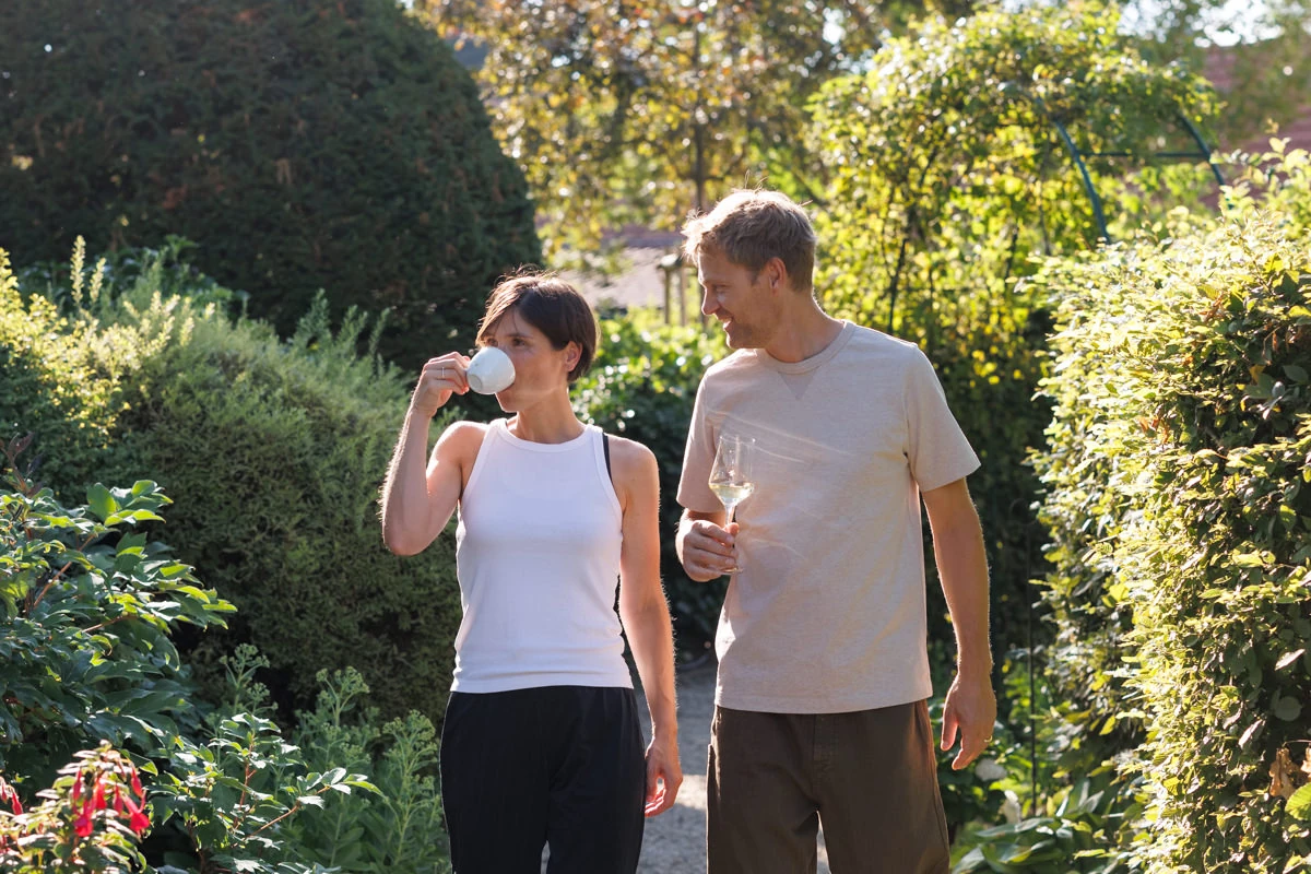 Hotel Weinlandhof Gamlitz Südsteiermark - Kaffee trinken im Garten