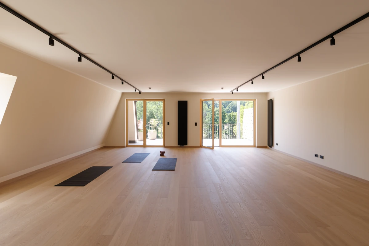 Yogaraum für Seminare und Workshops und Retreats im Weinlandhof Gamlitz