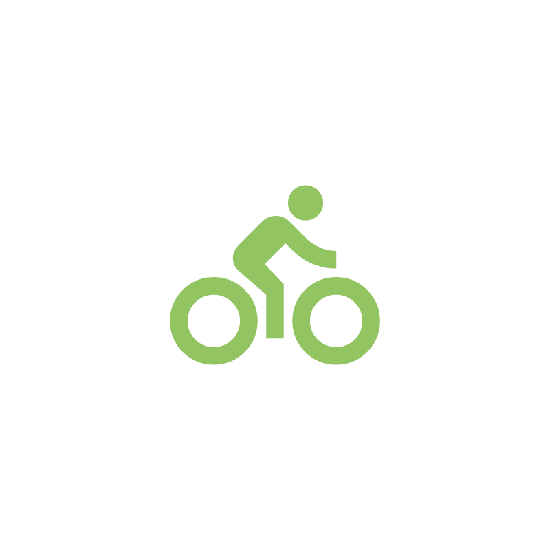Icon: Person auf einem Fahrrad